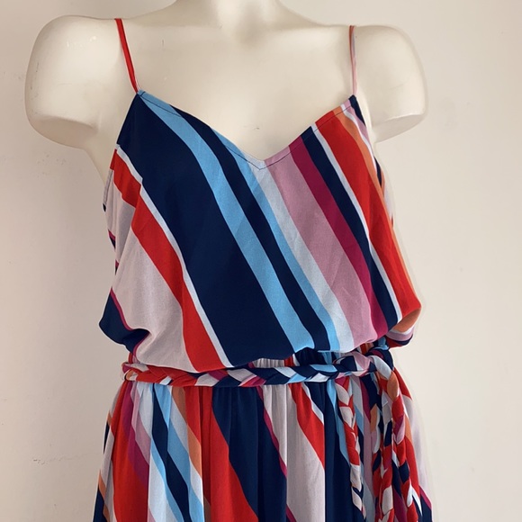 LINI midi dress XS striped NWT$328 - Picture 2 of 4